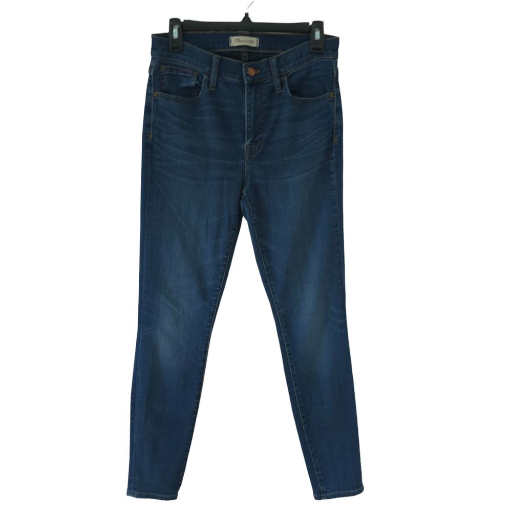 Madewell Womens Jeans 28 10" High Rise Roadtripper Blue Medium Wash Skinny Leg